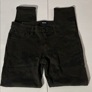 Hudson Krista Super Skinny Ankle Olive Green Army Denim Jeans Camoflauge sz 28